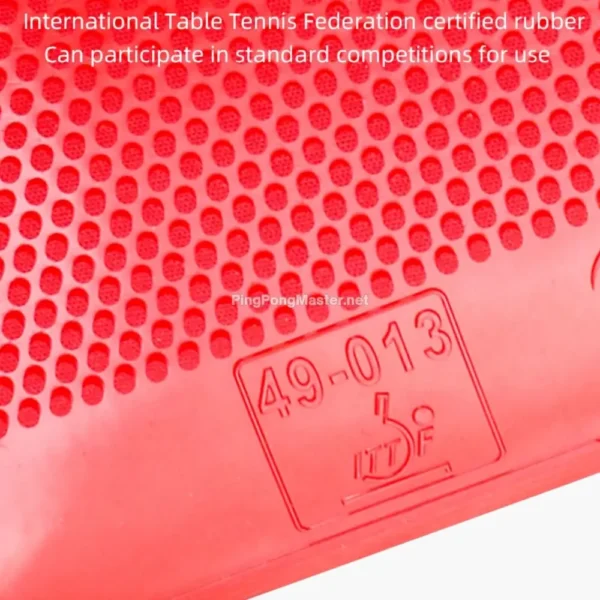 yinhe-pluto-medium-pimple-rubber-red-close-up