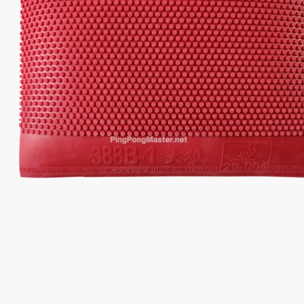 dawei-388b-1-short-pimple-rubber-red-close